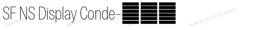SF NS Display Conde字体转换